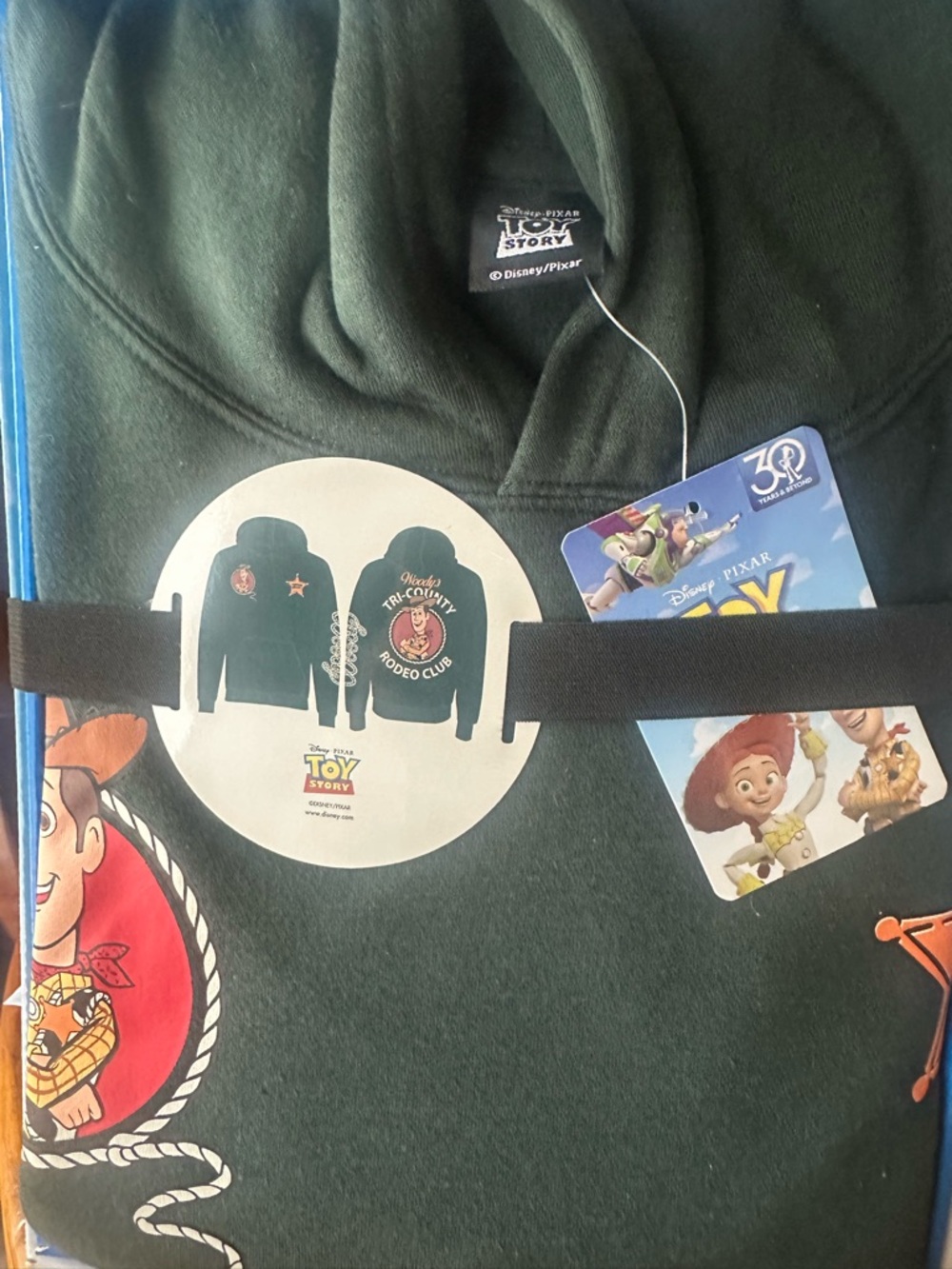 Disney Pixar Toy Story unisex Green Hoodie size XL